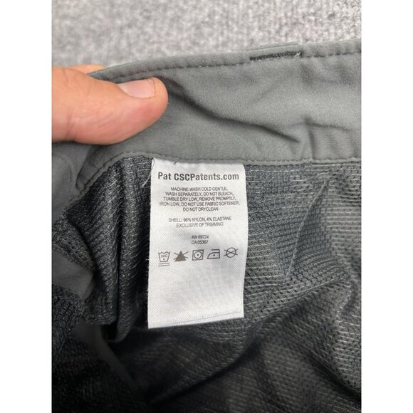 Columbia Pants Womens 4 Gray Omni-Shield Stretch Hiking Quick Dry Zip Pocket - Picture 10 of 10